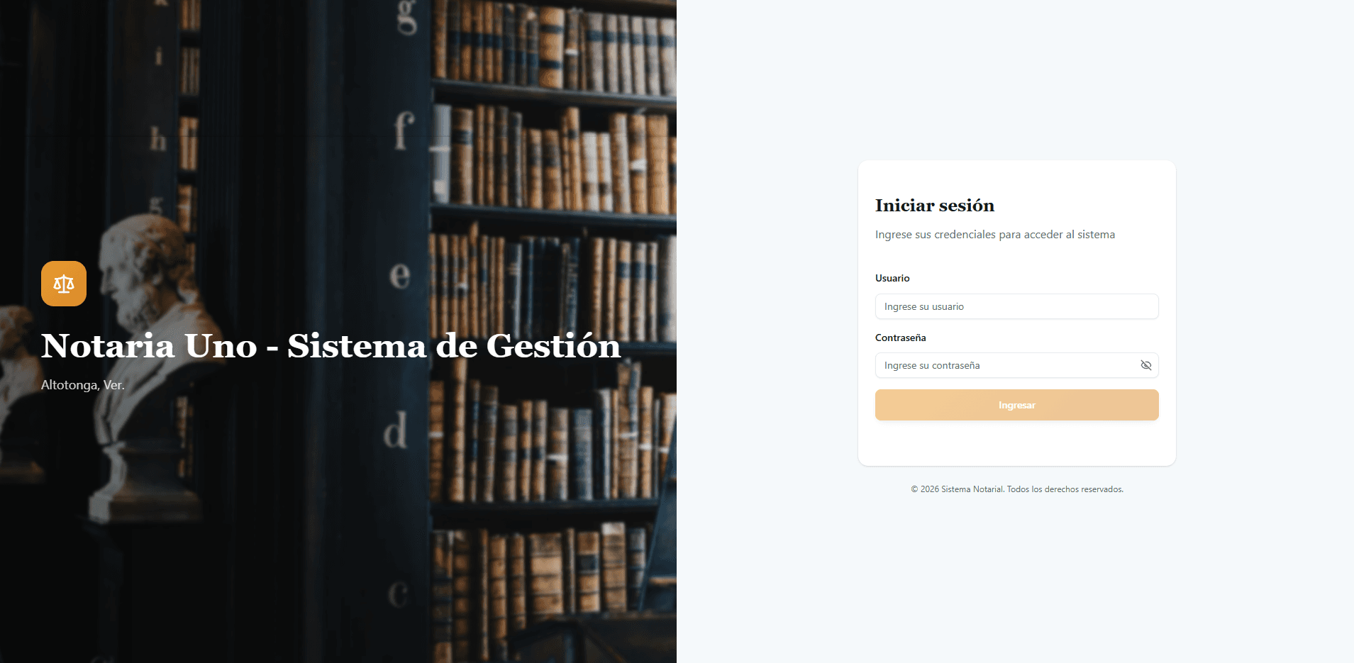 Sistema para Notaría